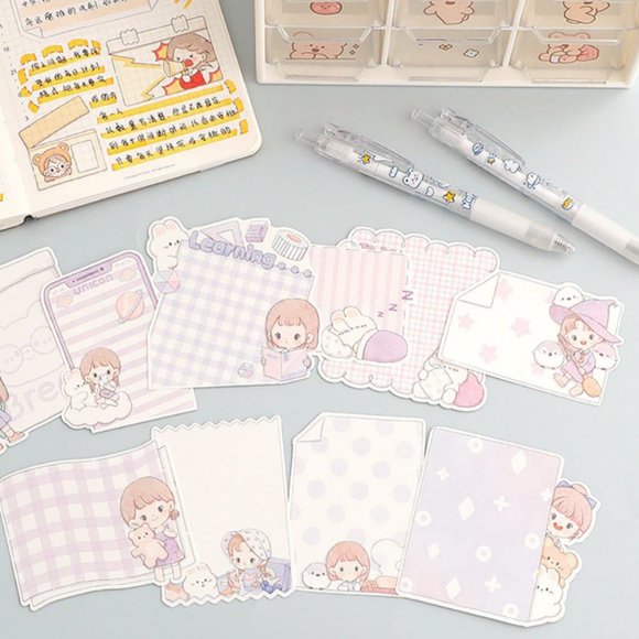 Kawaii Abu Girl Memo Notes - Picture 8 of 12